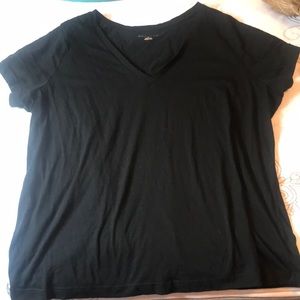 Plain Black Vneck